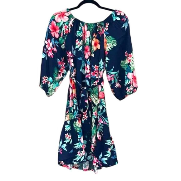 Tommy Bahama Womens Blue Island Flora Cover up Dress Sz M NEW - Picture 4 of 7